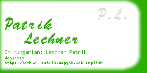 patrik lechner business card